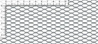 Lamiera stirata a maglia esagonale E 15